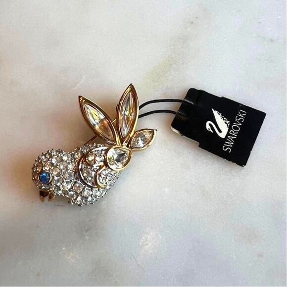 Vintage Swarovski Crystal Bird Brooch/Pin - Picture 1 of 4